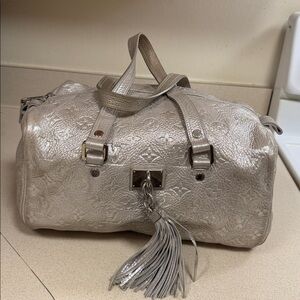 Louis Vuitton Metallic Silver Satchel